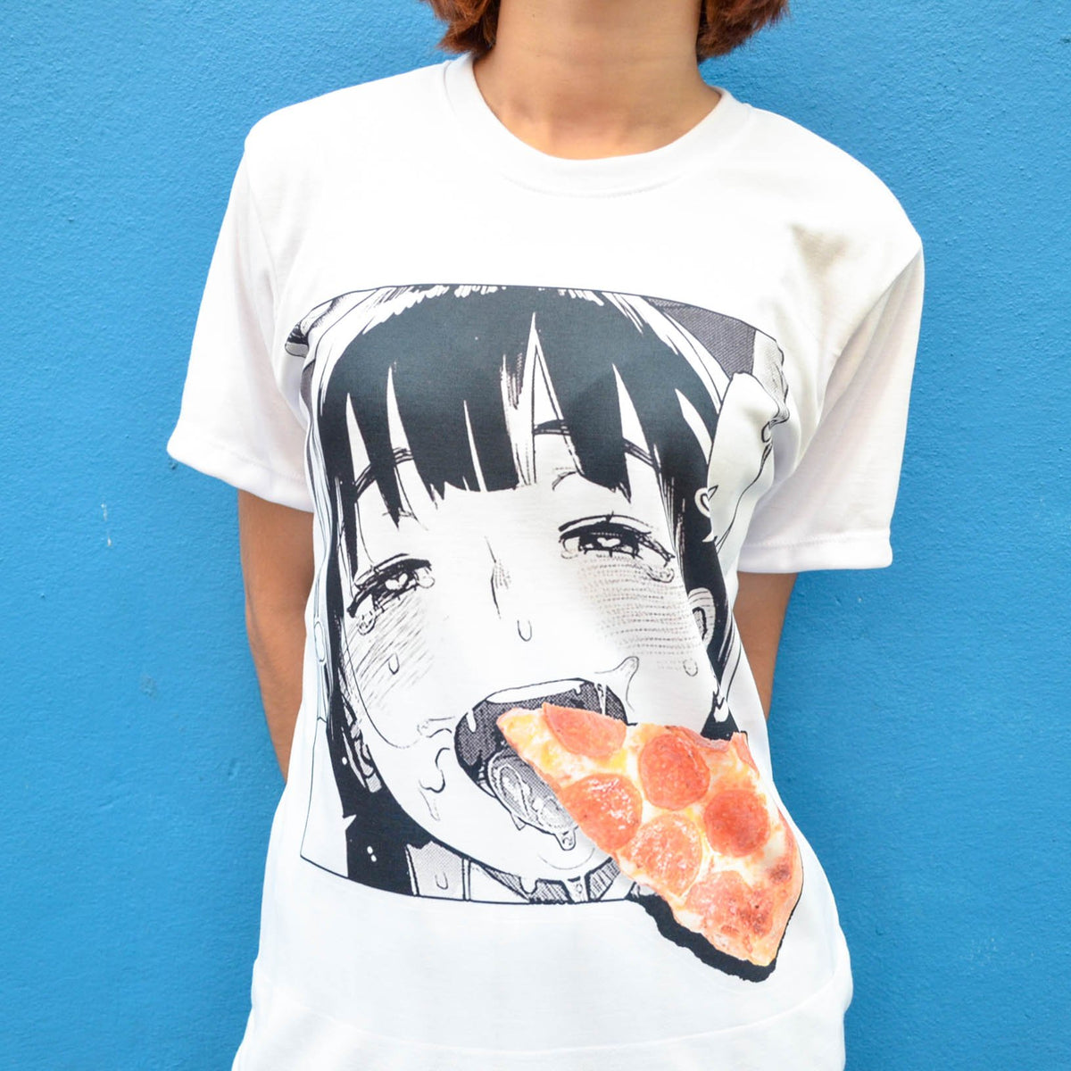 Ahegao best sale pizza shirt