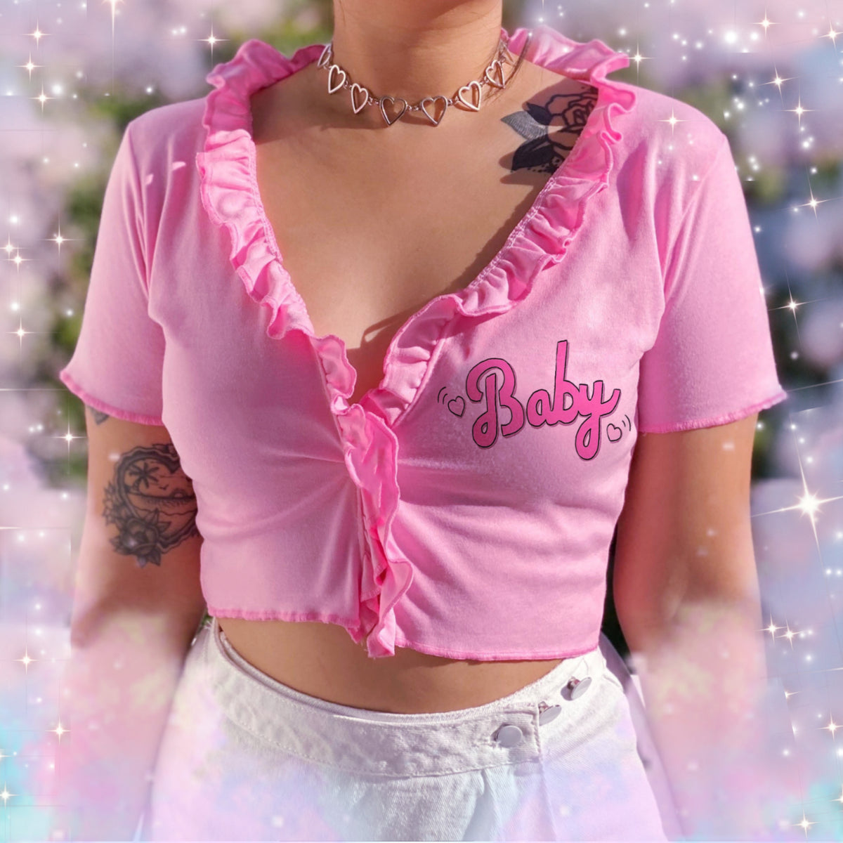 Baby Pink Chiffon Top – Happy Monday Store | Kawaii Handmade Clothes